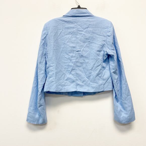 A New Day Women's Cropped Blazer Blue Size Medium - Picture 3 of 6